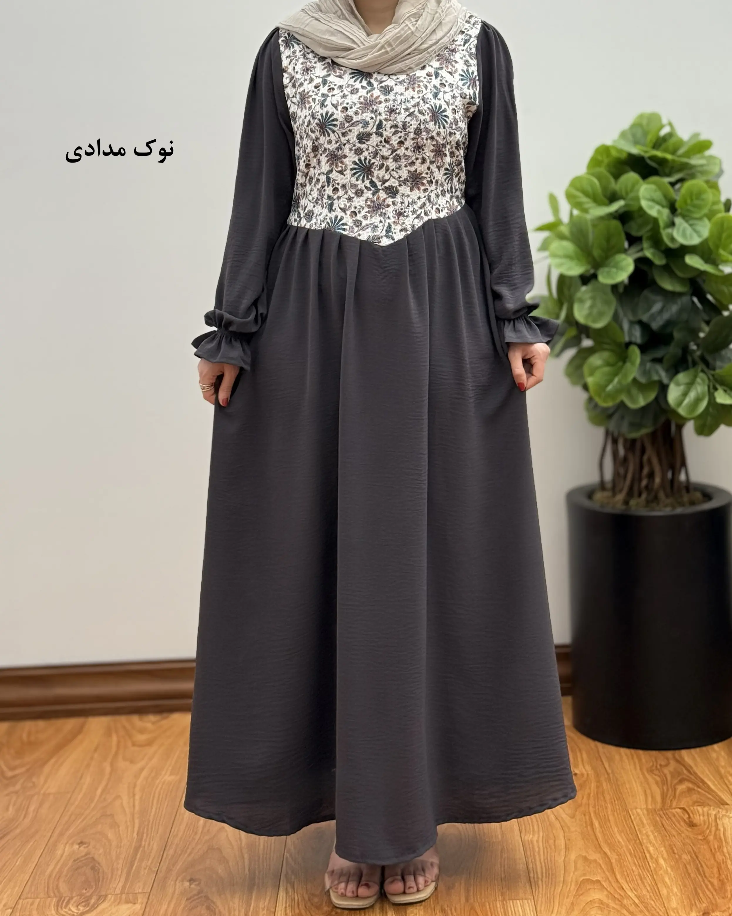 پیراهن مانتویی بلند مجلسی مدل سورنا